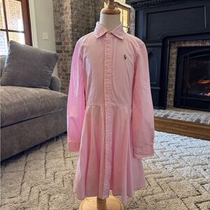 Ralph Lauren Soft Pink Button Up Dress